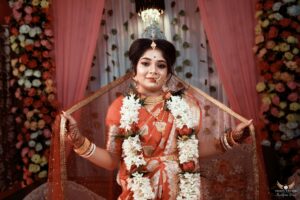 Bengali wedding couple cinematic portrait by Vision Studio showing high-end wedding photography in Hooghly West Bengal